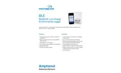 Protimeter - Model BLE - Bluetooth Low Energy Environmental Logger Brochure