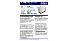 25 kW Standby Generator - Specification 