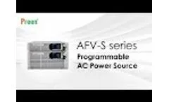 AFV-S series Programmable AC Power Source | Preen - Video