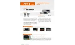 AFV-S Series Programmable AC Power Source - Brochure
