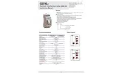 Geya - Model GRI8-06B - Current Monitoring Relay  - Brochure
