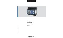 Janitza - Model UMG 806 - Modular Energy Measurement Device - Brochure
