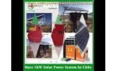 Mars Solar 1KW2KW solar system - Video