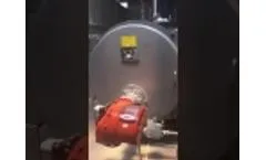 WNS2-1.25-YQ oil gas fired steam boiler installation with PLC panel - Video