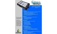Orion - Model Jr 2 BMS - Lithium Ion Battery Management System - Brochure