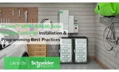 Webinar: Conext MPPT 80 600 Solar Charge Controller Installation and Programming Best Practices - Video