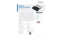 Advanced Energy - Model Artesyn - AIF-500 Series - 500 W AC-DC Full Brick Module - Brochure
