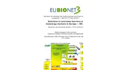 Solutions To Overcome Barriers In Bioenergy Markets In Europe (EUBIONET III) Brochure