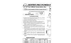 Gillette - Model SPD-300 - Industrial Diesel Standby Generator - Brochure