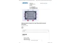  	Denios - Model 261767W - Lithium-Ion Battery Transport Box - Brochure