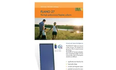 PLANO - Model 27 - High Performance Flat Plate Collector Brochure