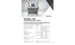 Komax - Model TS1500-HV - High Voltage Test System - Brochure