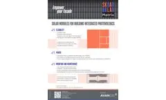 Avancis - Model SKALA Matrix - Solar Module  - Brochure