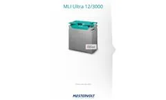Mastervolt - Model MLI Ultra 12/3000 - Lithium Ion Battery - Brochure
