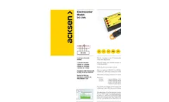 Acksen - Model DC-3VA - Electrocorder -DC Energy Data Logger - Brochure
