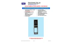 Solar Simulator Model SS100AAA-TP & SS100AAA-EM - TechSpec