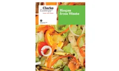 Biogas from Organic Waste and CHP / Cogeneration - Brochure
