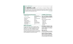 Aldex - Model C-800NH4 (LS) - Low Sodium Cation Resin Ammonia Form Technical Datasheet