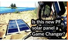 Lightweight 160-watt Crystalline Solar Panel - Video