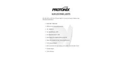 Protonix - Model 18W - Circular Slim LED Panel Lights - Brochure