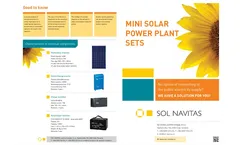 Sol Navitas - Mini Solar Power Plants Brochure