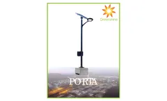 Greenshine - Model Porta Series - Solar Lighting System - Cutsheet