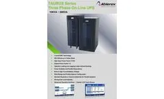 Taurus - Model 10/20/30/40/60/80KVA - Three Phase On-Line UPS - Datasheet