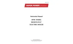 Vapor - Model HWR - Electric Hot Water Generators - Brochure
