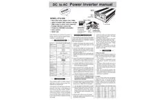 Hon Turing - Model HT-S-600 - Sine Wave Inverter - Manual