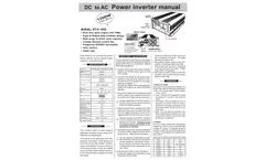 Hon Turing - Model HT-S-1200 - Sine Wave Inverter - Manual
