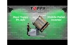 Mobile pallet Inverter "Maxi Toppy Ph WB" (CARTON DRUMS) - Video