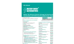 5th Annual Military Energy Alternatives Brochure (PDF 444 KB)