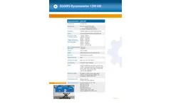 KL-Maschinenbau - Model PT 1300 K and PT 1300 W - 1200 KW Dynamometer- Brochure