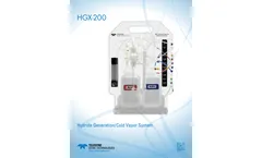 Teledyne CETAC - Model HGX-200 - Hydride Generation and Cold Vapor System - Brochure