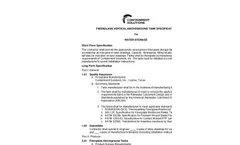 Aboveground Commercial Tanks Specifications