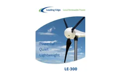 Leading Edge - Model LE-300 - Wind Turbine Brochure
