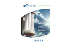 Leading Edge - Model LE-v50 - Vertical Axis Wind Turbine  Brochure