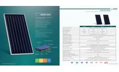 Simsek Orion - Model 200 Series - Solar Thermal Solar Collector System - Datasheet
