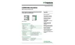 Capstone - Model C200S - Microturbine Power Generation Systems Brochure