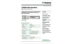Capstone - Model C1000S - Microturbine Power Generation Systems Brochure