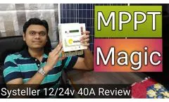 Systellar 12-24v 40A Solar Charger Quick Look and Features - MPPT Magic! - Smart SMU Features - Video