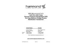 1200 thru 44000V Class Dry-Type Medium Voltage Power Distribution Transformer Typical - Specification