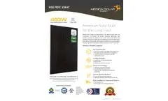 MSE - Model Perc 108 - Residential Solar Panels - Datasheet