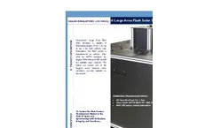 Sciencetech - Model PSS1.5 - 191-9052 - Large Area Flash Solar Simulator Brochure
