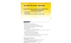 Charter Plastics - Model 2708 - Yellow - CTS & IPS - Copper Tube Size & Iron Pipe Size Gas Pipe Brochure