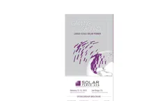 Solar Power-Gen Conference & Exhibition 2013 - Sponsorship Brochure