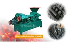 Charcoal dust briquette machine Video