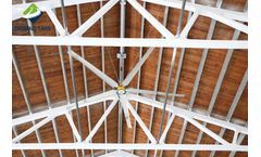 24ft HVLS ventilation and energy saving industrial ceiling big fan for big place