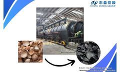 What is the process of making coconut shell charcoal?