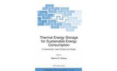 Thermal Energy Storage for Sustainable Energy Consumption